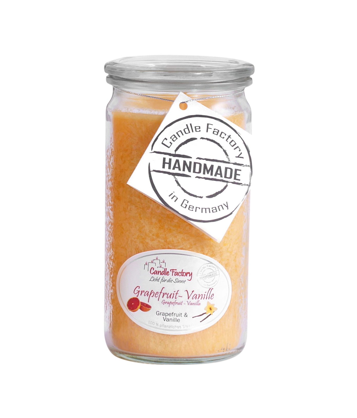 Candle Factory Mini Jumbo Grapefruit Vanille Duftkerze Dekokerze 307-034