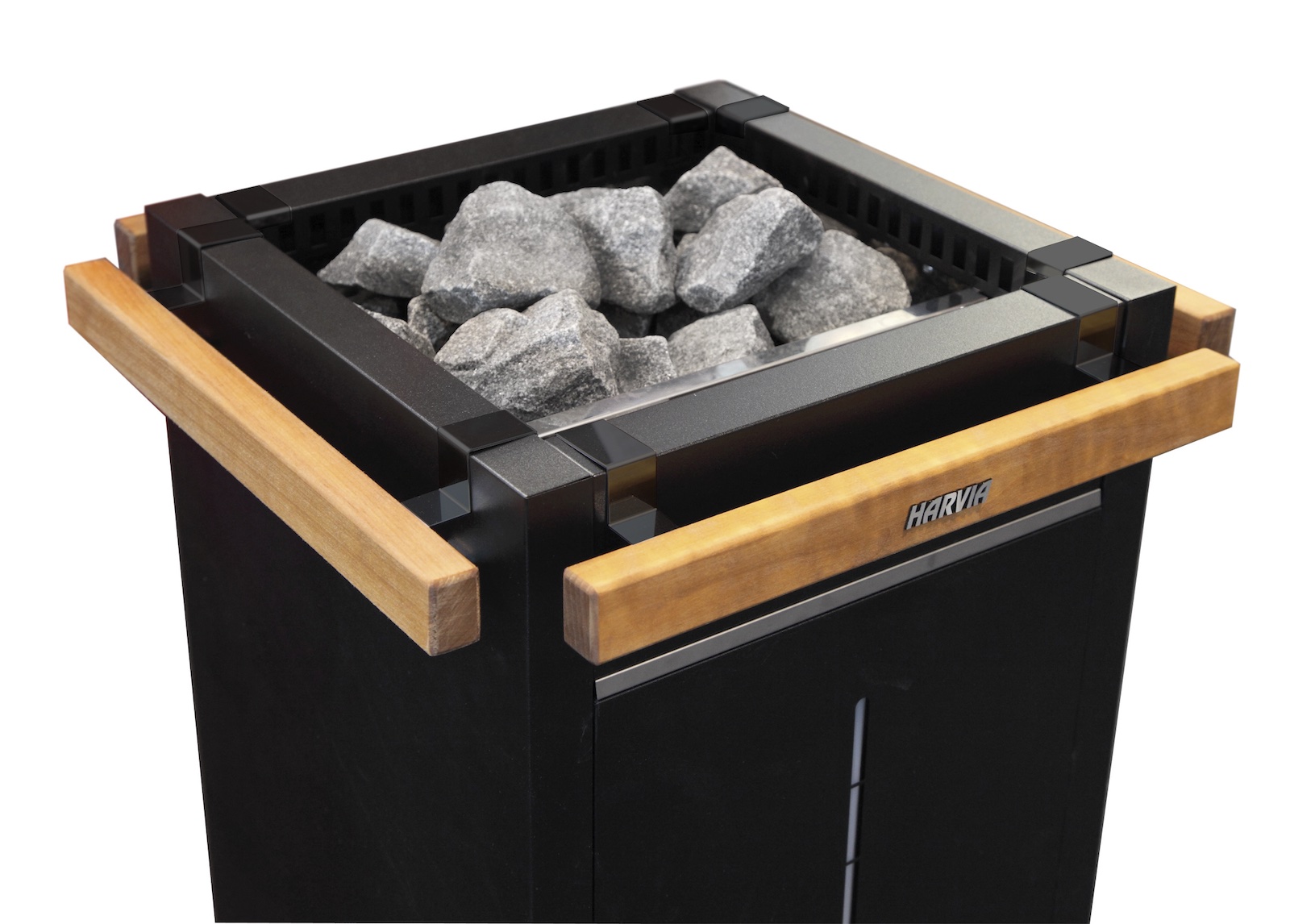 Harvia Virta Schutzreling 41 cm HL1 Schutzgeländer aus Espe mit Harvia Schriftzug für Front oder Rückseite