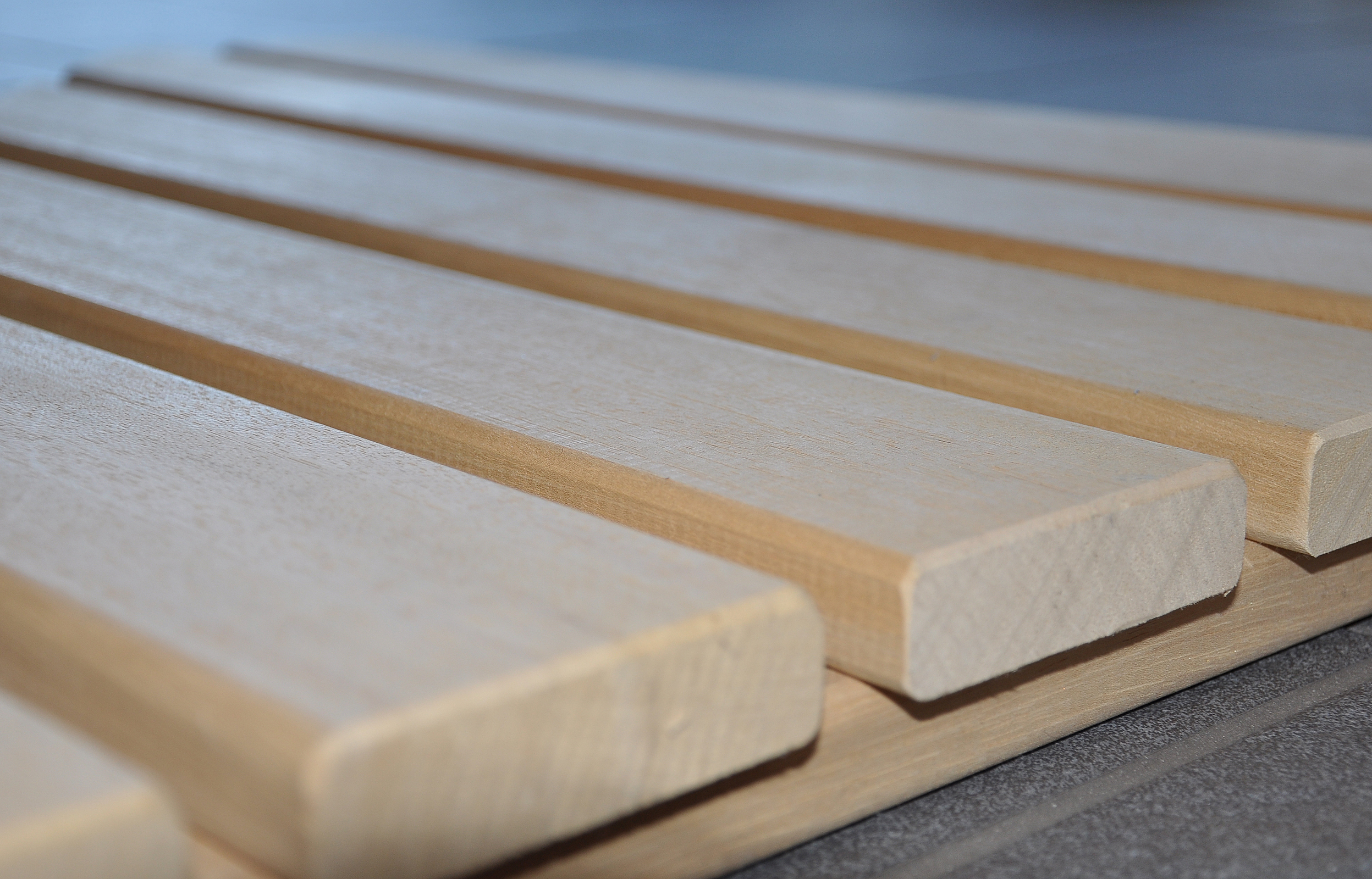 Arend Saunaliege Abachi 37 cm breit 1 lfd. Meter für Saunakabine