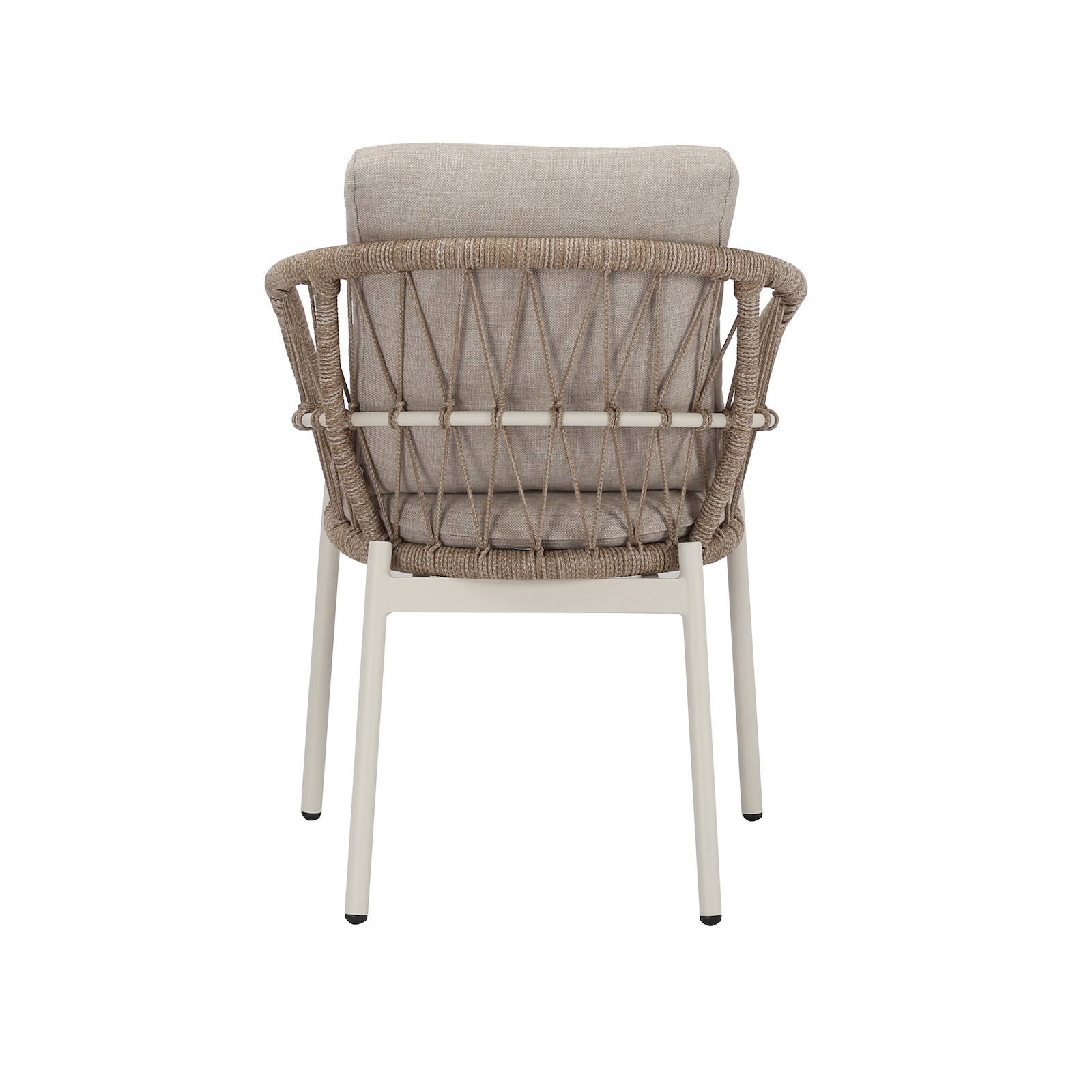 Best Tropea Outdoor Dinning Stuhl Gartenstuhl Sand Aluminium 63,5x64,5x78,5 cm