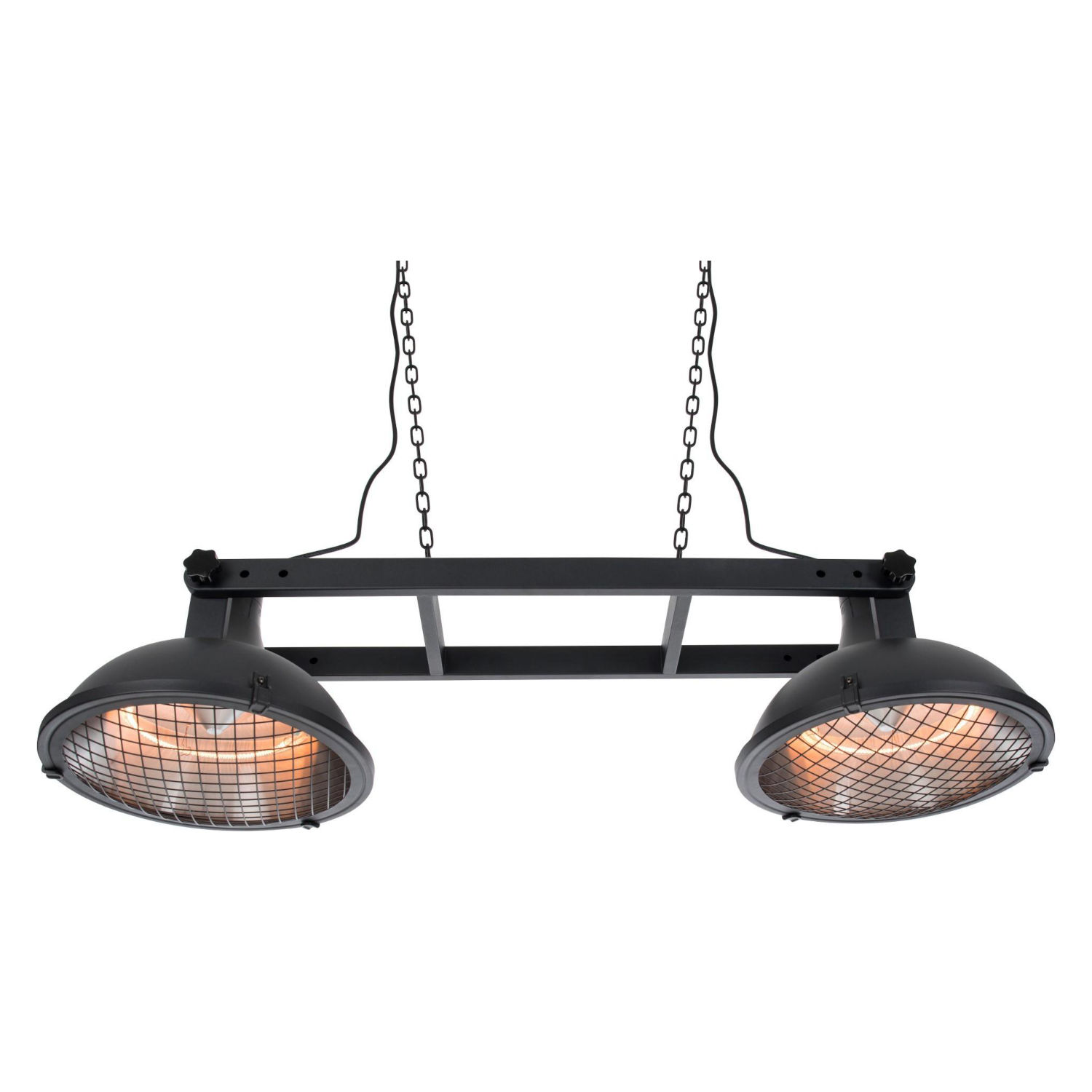 SUNRED® Hänge-Infrarot-Heizstrahler Indus II Bright Hanging Black 3000W schwarz