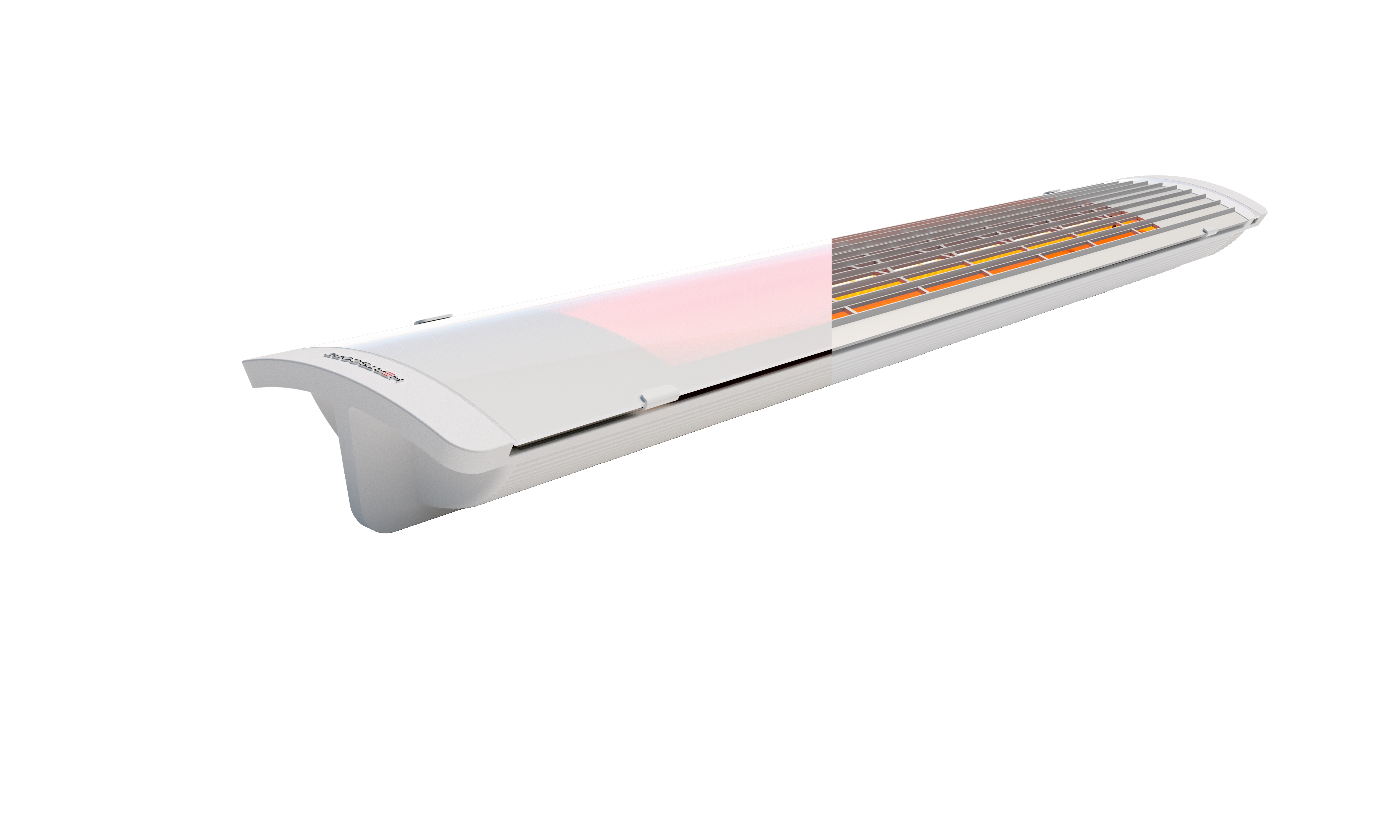 Heatscope Pure+ Heizstrahler 3000 Watt Carbonstrahler IPX5 Weiß 104x16,6x8,7 cm