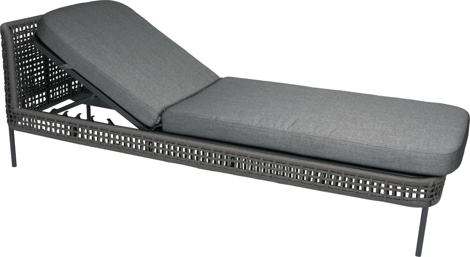 Stern Greta Sonnenliege Gartenliege Relaxliege Aluminium-Gestell anthrazit 202 cm