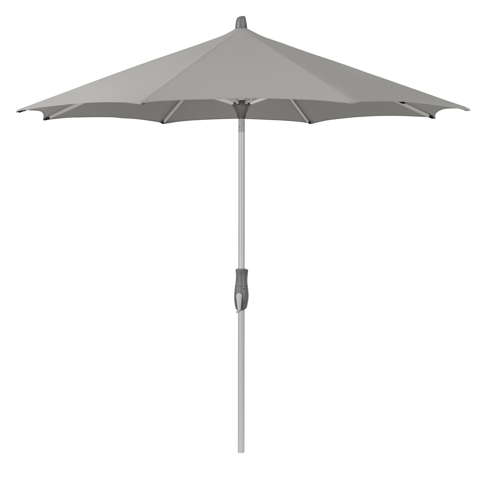 GLATZ Sonnenschirm ALU-TWIST rund ø 300 cm Stoffqualität 4 Farbe 420 Smoke Mittelstock