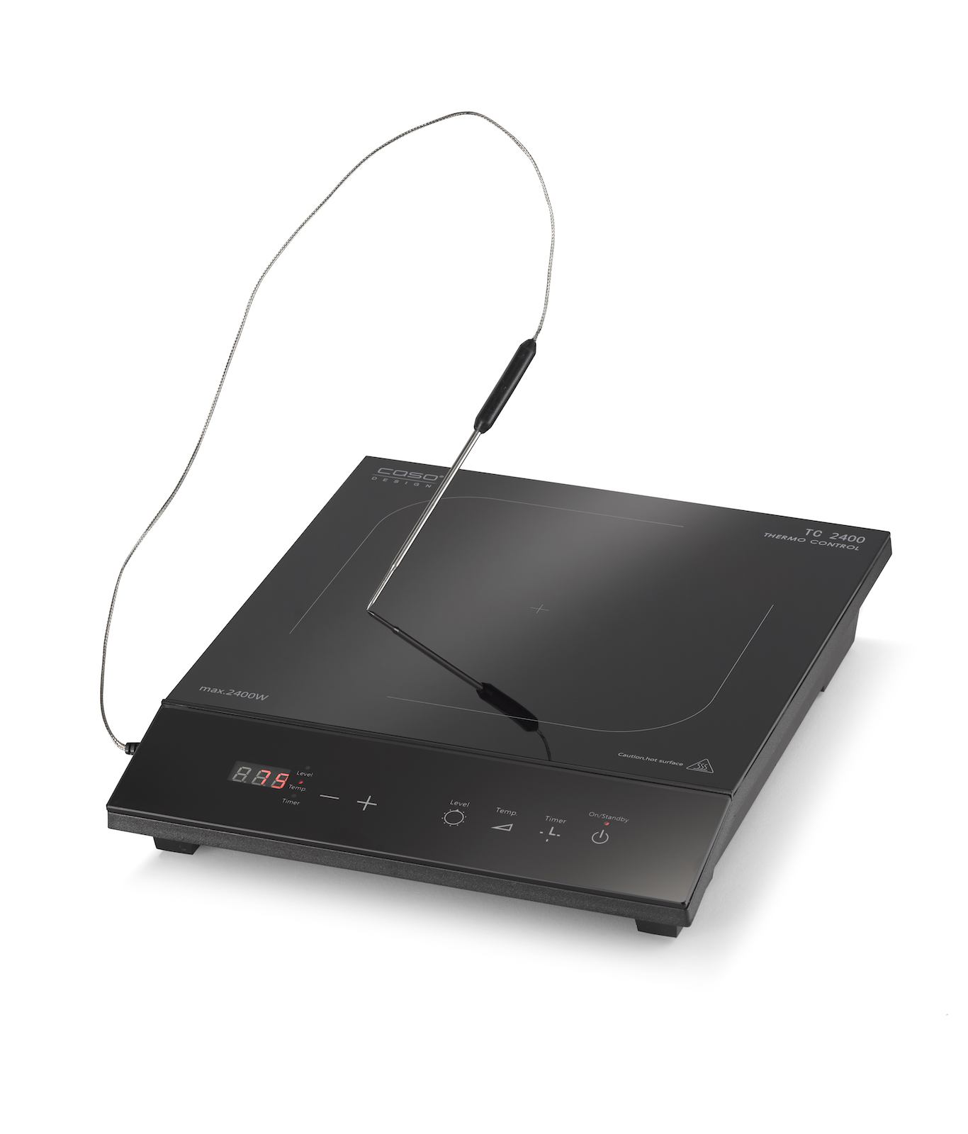 Caso Design TC 2400 Thermo Control Mobiles Induktionskochfeld Kochplatte mit Temperaturkontrolle