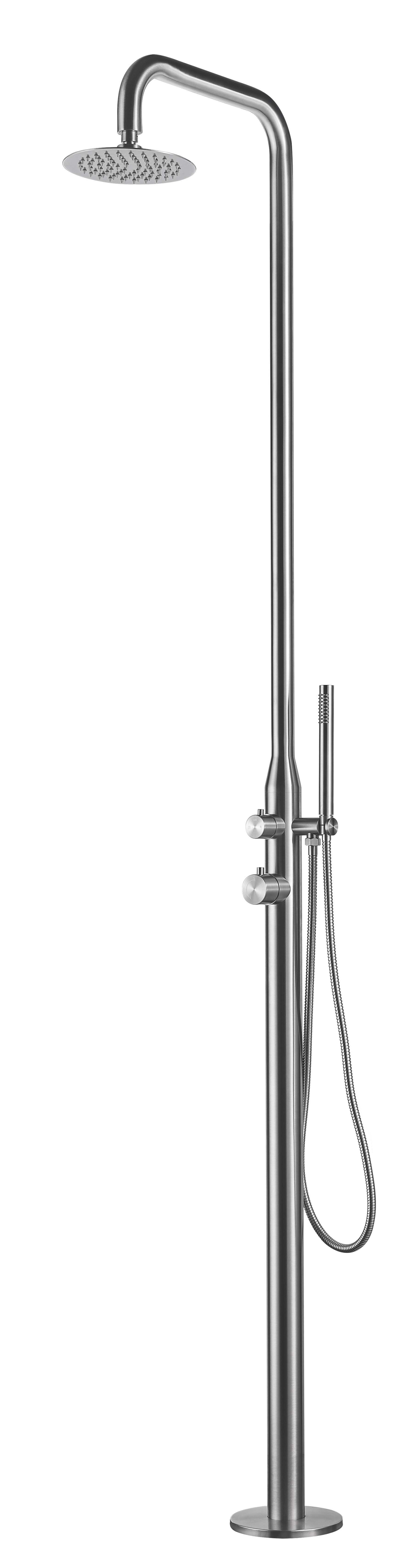 Eichenwald Ideal Außendusche Juist Pooldusche Gartendusche Edelstahl V2A 706592