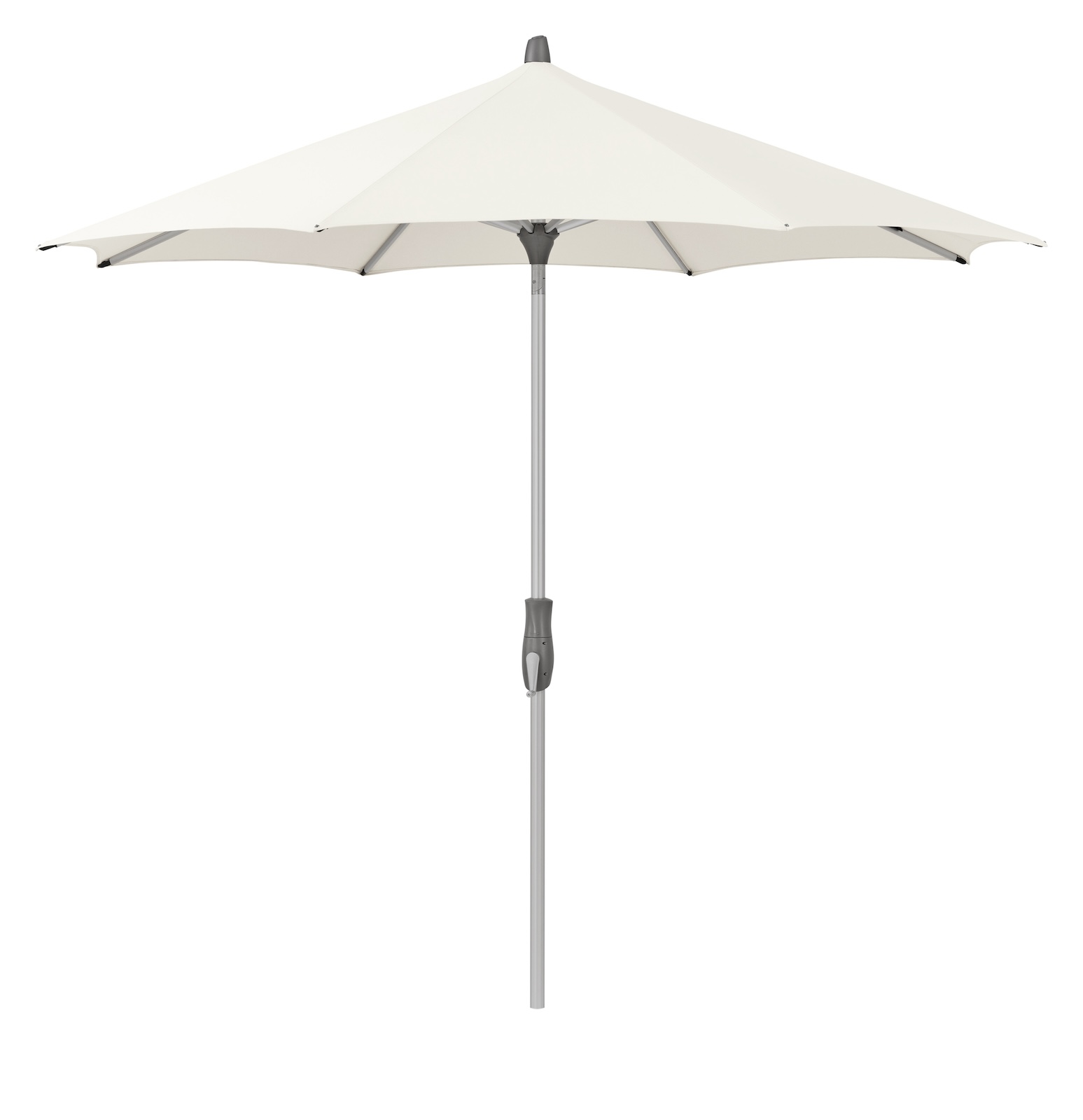 GLATZ Sonnenschirm ALU-TWIST rund ø 300 cm Stoffqualität 2 Farbe 158 Off White Mittelstock