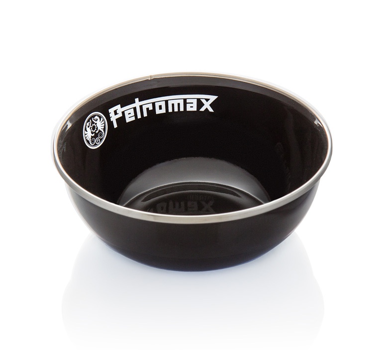Petromax Emaille Schalen 2er Set schwarz 600 ml - Perfekt für Camping & Outdoor