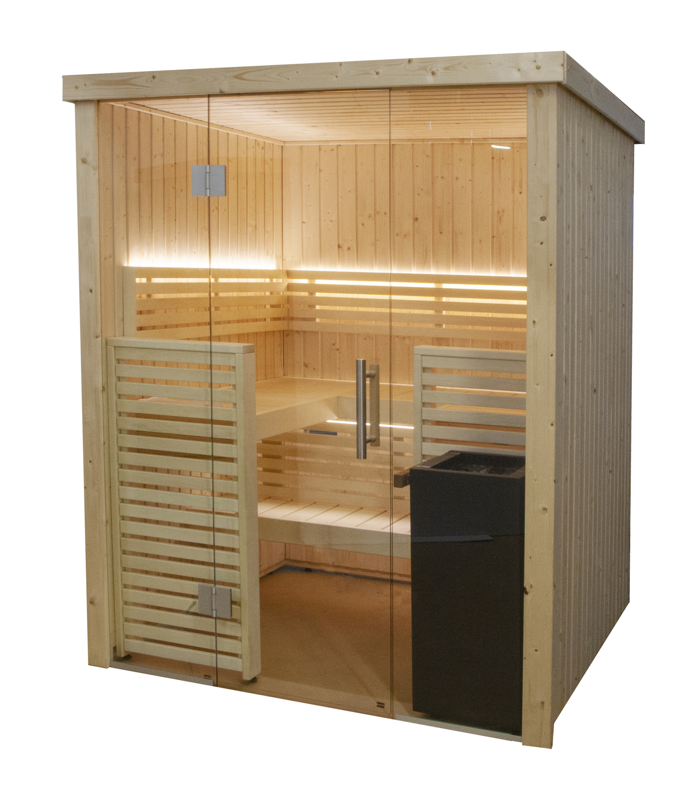 Harvia Variant View Small Sauna Saunakabine aus Fichte ca. 163 x 160 x 201 cm