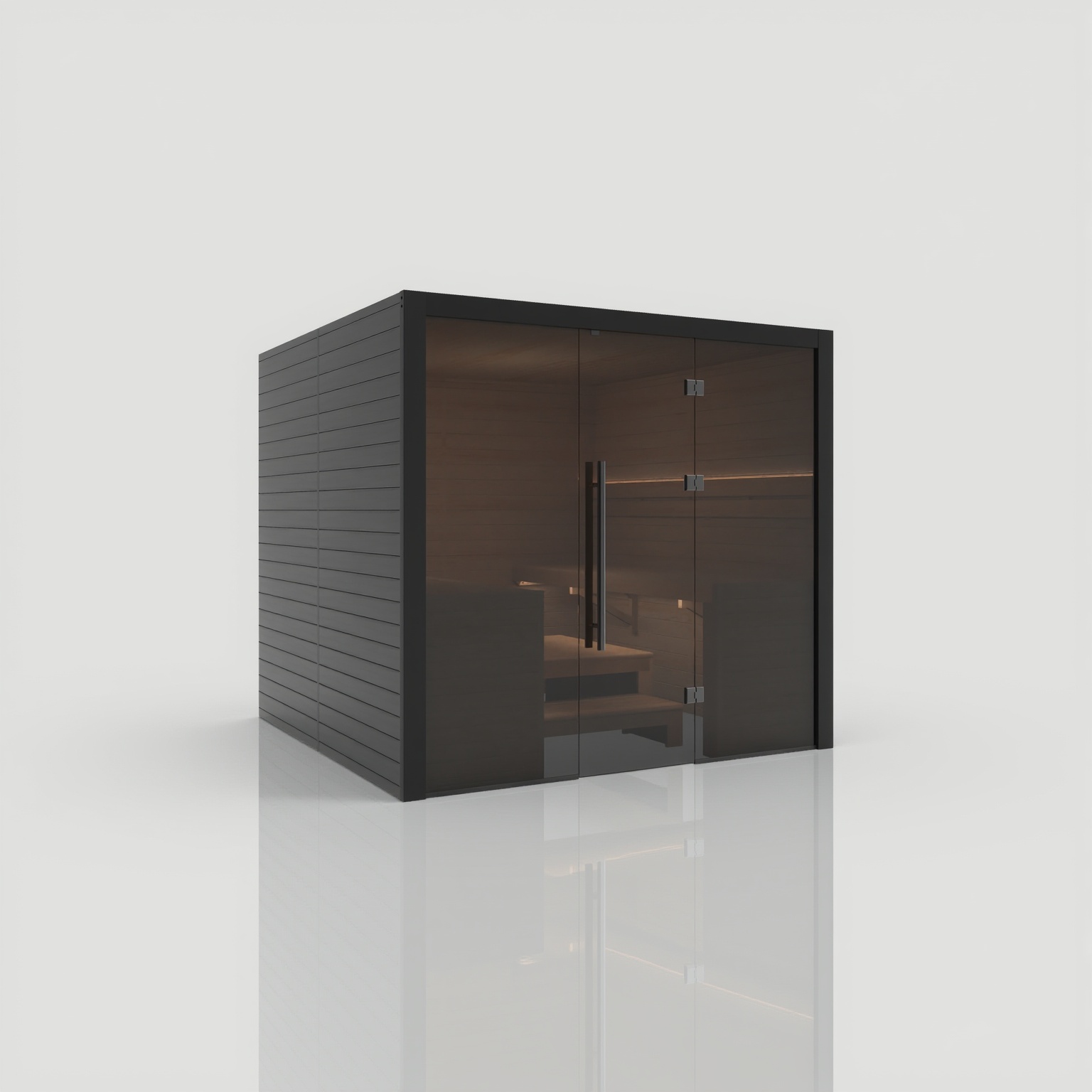 Hekla Traditional 220 Nero Sauna für 6 Personen Saunakabine 220x210x210 cm