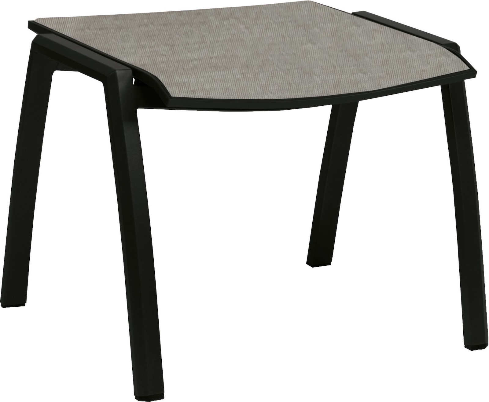 Stern KARI Hocker Sitzhocker Fußhocker Gartenhocker leinengrau/schwarz