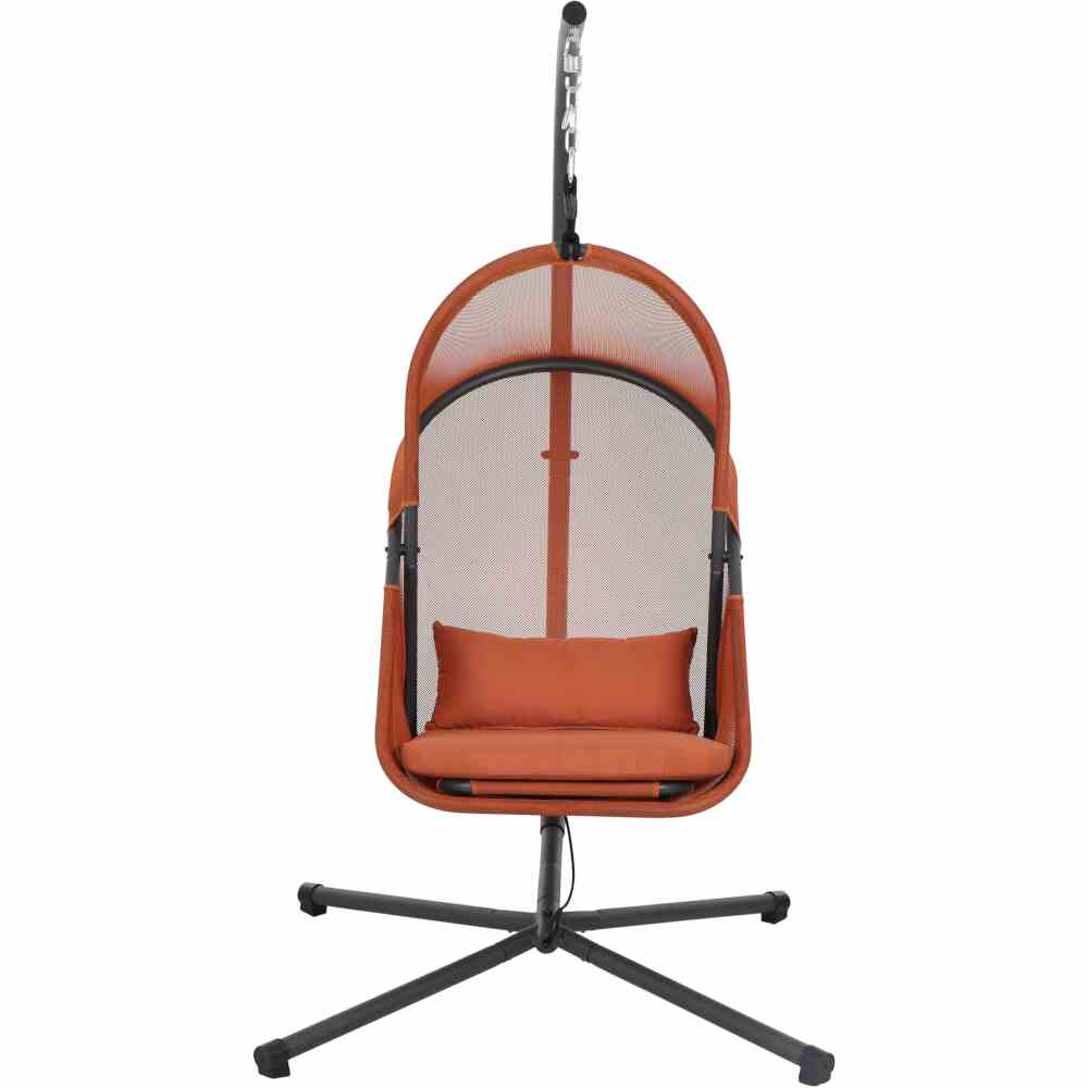 Siena Garden Hängesessel YOBAYA Relaxed Red mit Kissen Stahl anthrazit/Textilbezug rot