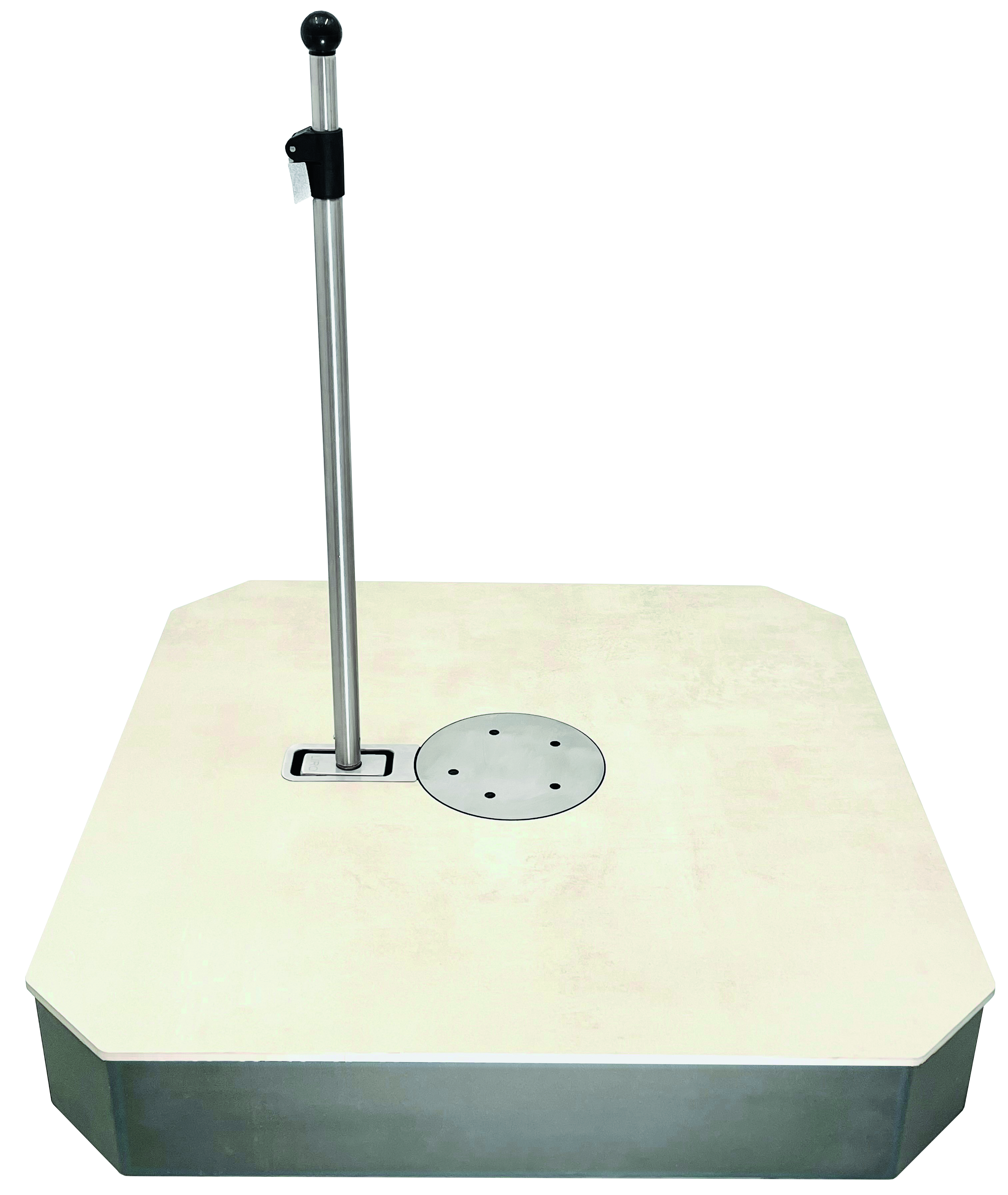 Liro Schirmständer Maxi Plus 120 Keramik 81 x 81 cm beige KP120-BG