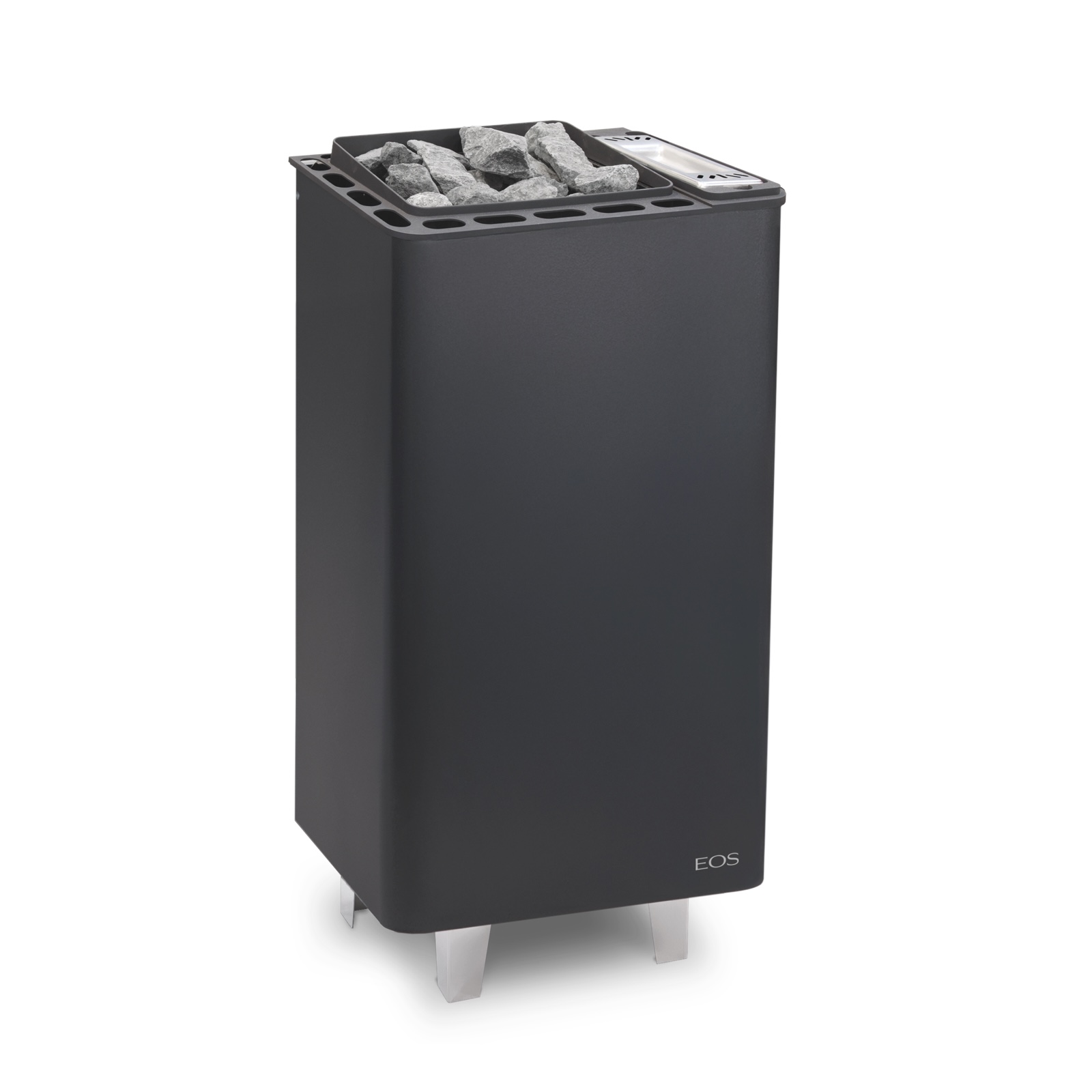 Thermat Eos Bi-O Thermat 9 kW Combi Saunaofen mit Verdampfer Standofen Anthrazit