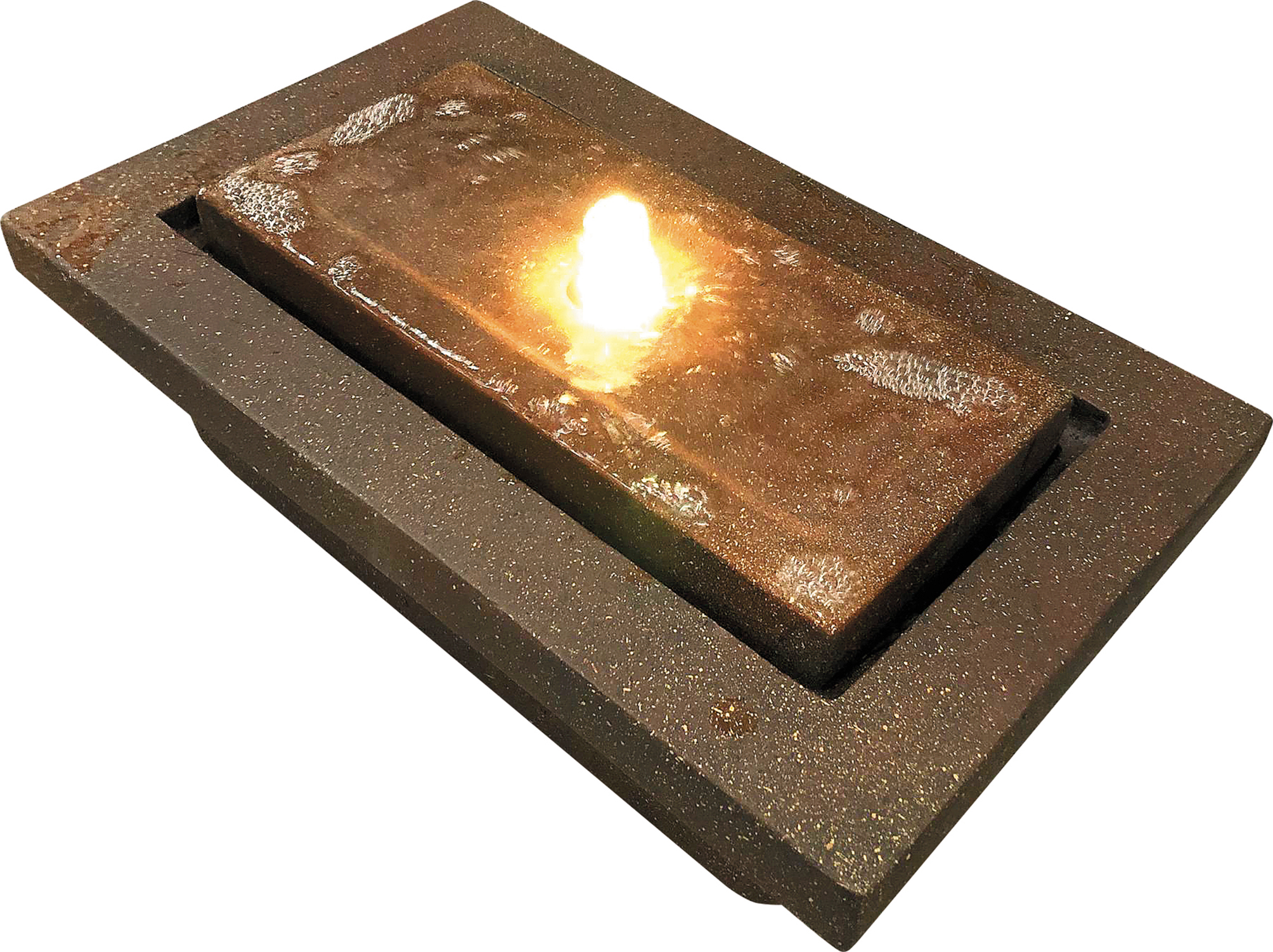 Granimex Pflanzkasten Quadro mit verschiebbarem Quelleinsatz inkl Pumpe und LED-Beleuchtung