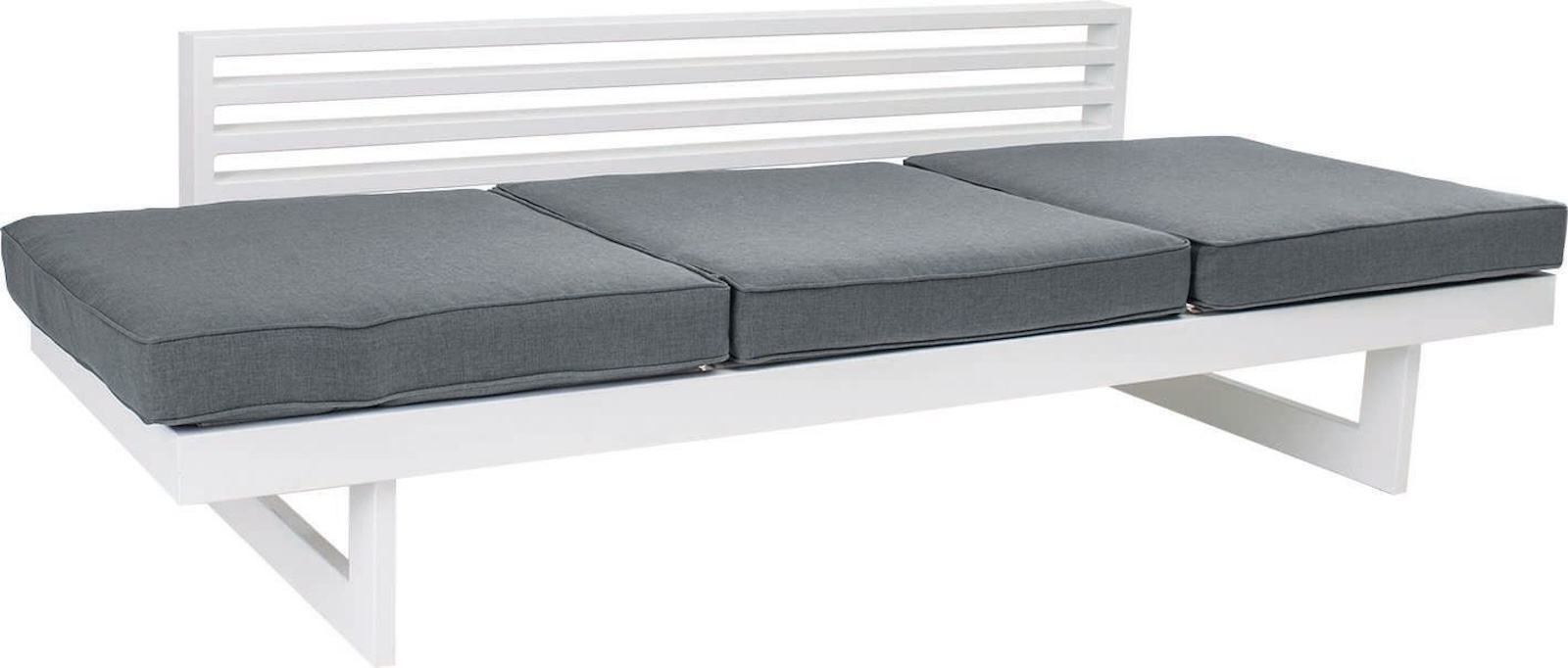 Stern New Holly Dining-Bank Gartenbank Lounge-Bank Lounge-Sofa seidengrau/silber