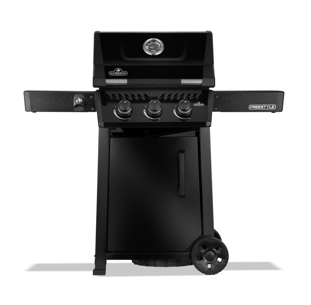 Napoleon Freestyle 365 Gasgrill Schwarz mit Tür 3 Brenner F365DPK-1-DE