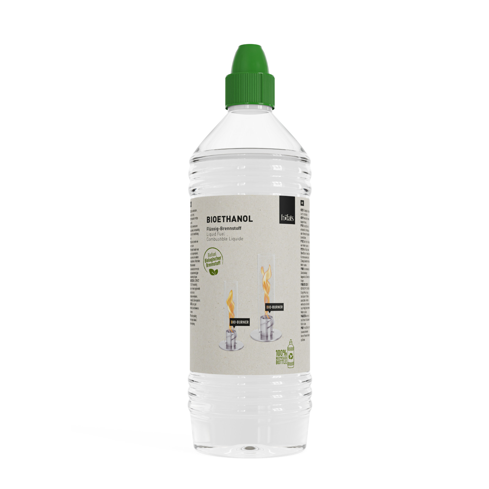 höfats Bioethanol SPIN Flüssig-Brennstoff für Tischfeuer 900/1200 Windlicht 1 Liter