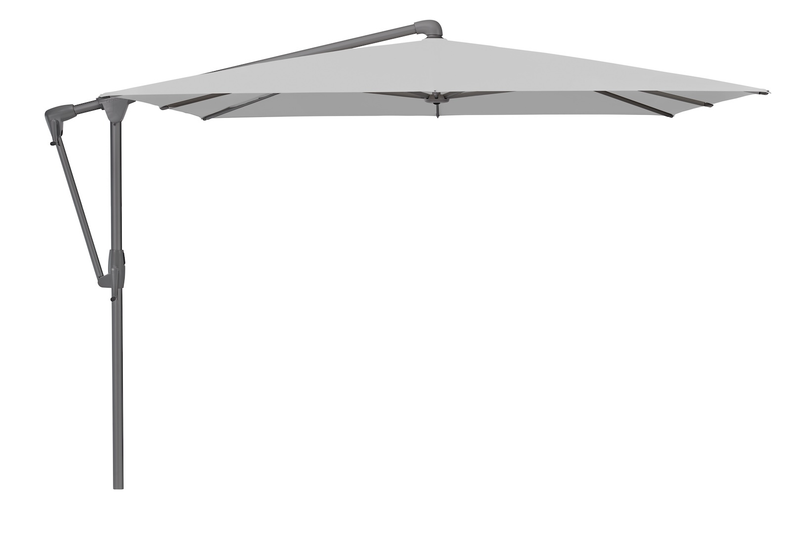 GLATZ Sonnenschirm SUNWING® CASA rechteckig 300 x 240 cm Gestell anthrazit Farbe 501 Granite Ampelschirm