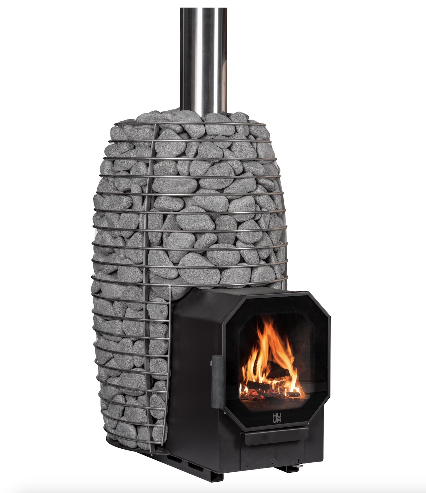 HUUM HIVE Flow LS Holz beheizter Saunaofen 9,8 kW Sauna Holzofen mit BimSchV 2
