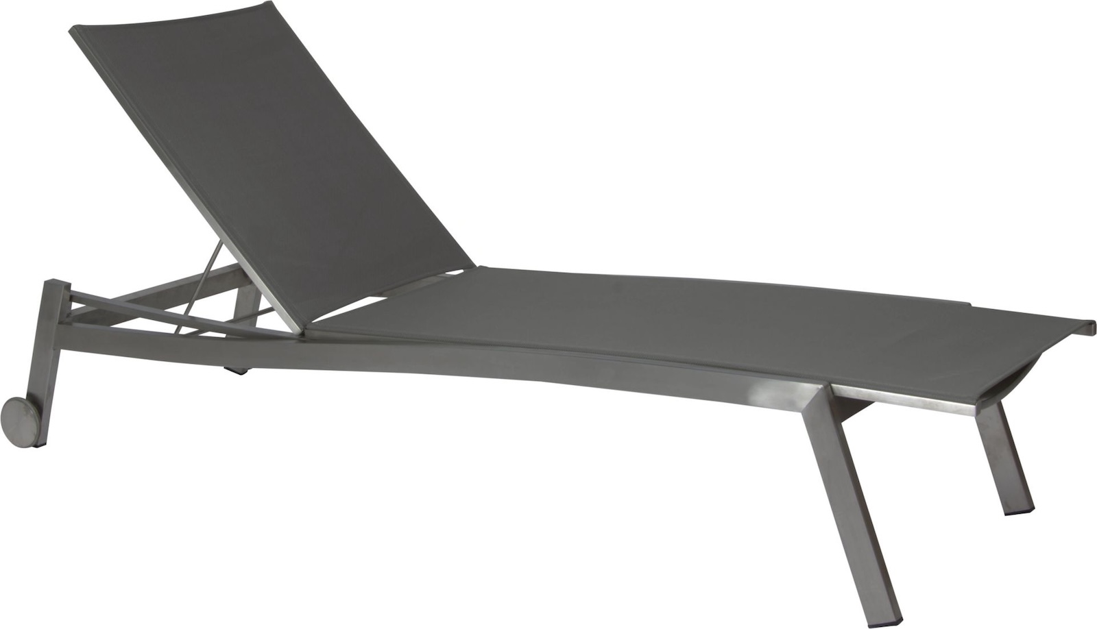 Stern Allround Rollliege Sonnenliege Gartenliege Relaxliege Edelstahl silbergrau