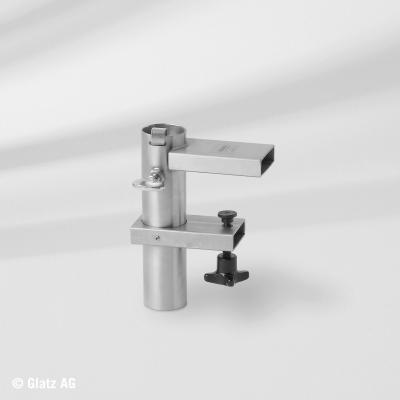GLATZ Bride U aus Edelstahl Vierkantprofil bis 120 mm Balkonklammer Sonnenschirm