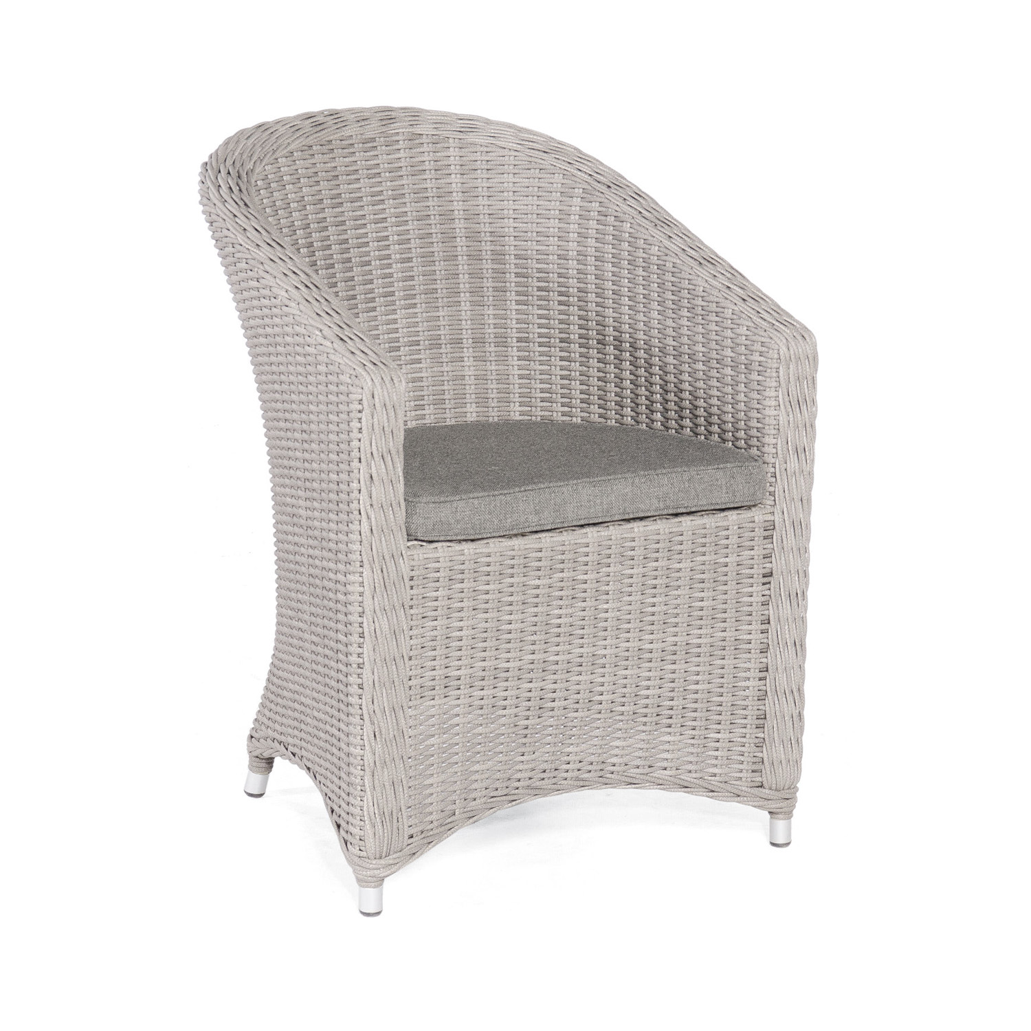 Sonnenpartner Solana Gartensessel Gartenstuhl stone-grey Aluminium mit Polyrattan