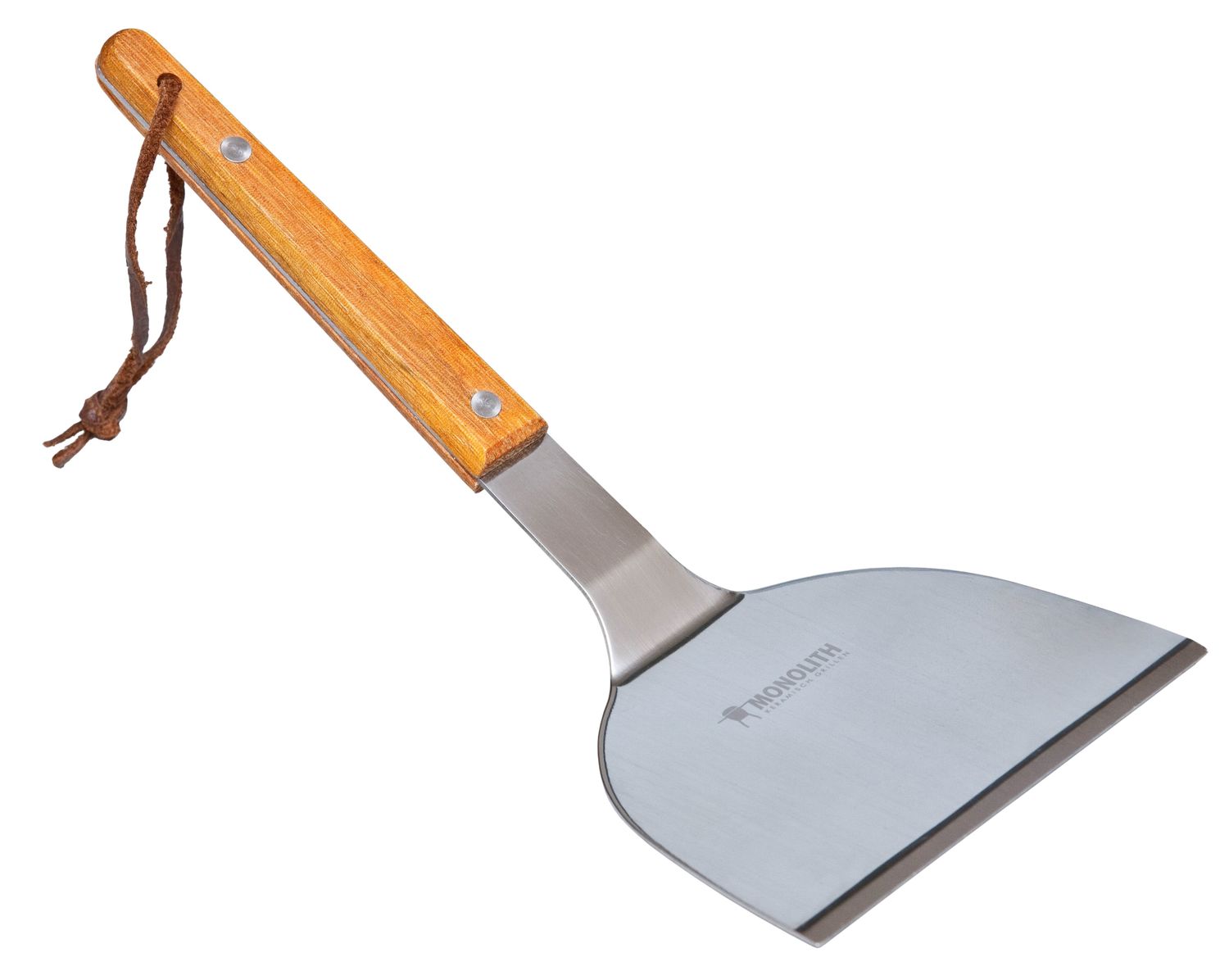 Monolith Spatula Spatel Wender aus Edelstahl mit Holzgriff für Feuerplatte und Plancha 207051
