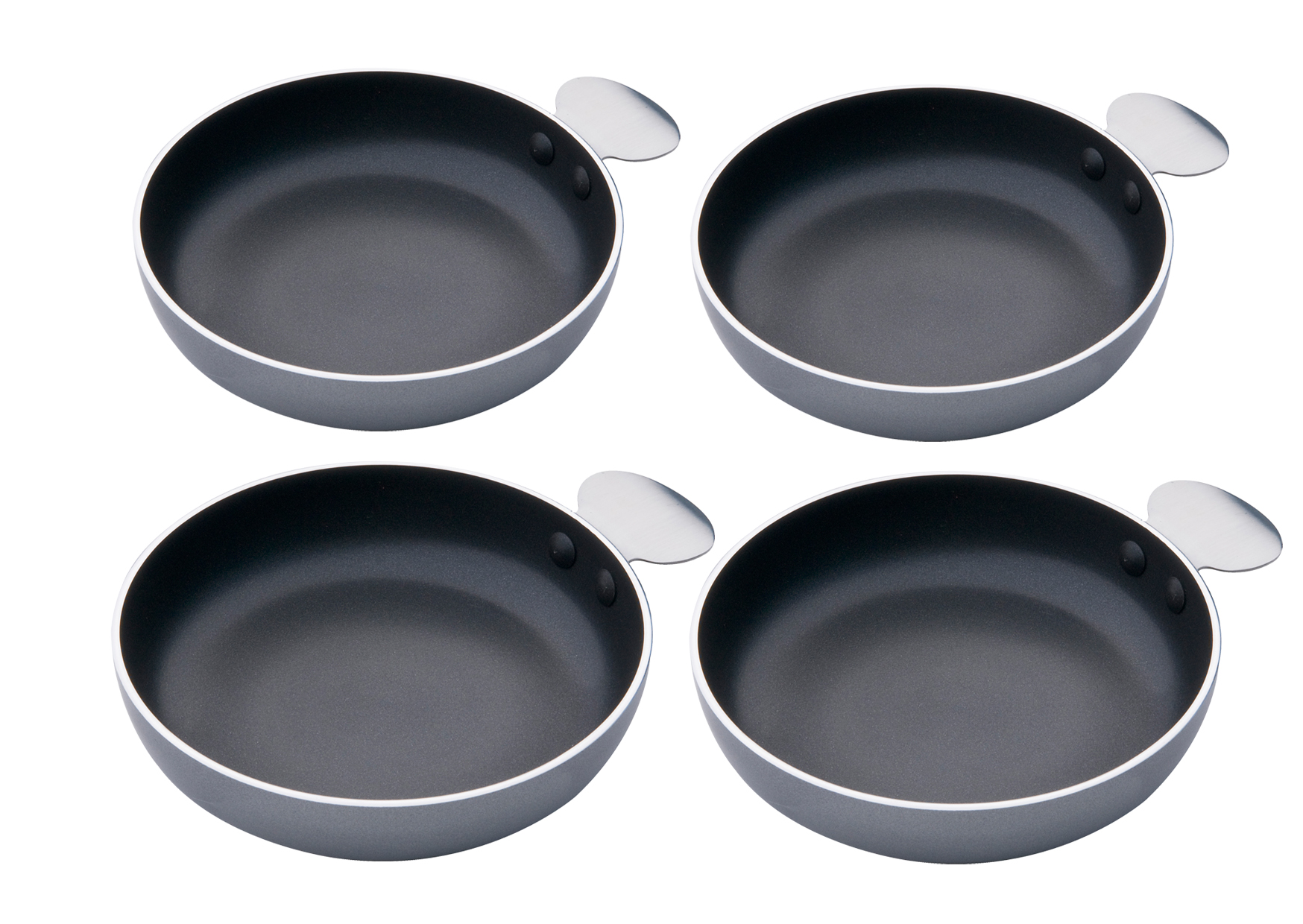 Cadac Tapas & Egg Set bestehend aus 4 GreenGrill-Keramikbeschichteten Aluminiumpfannen 98399C