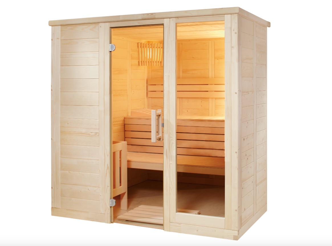 Harvia Komfort Small Massivsauna aus Fichte Saunakabine ca. 208x158x204 cm
