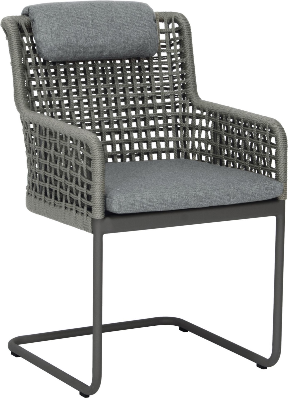 Stern Freischwingersessel Greta Aluminium anthrazit/platin/seidengrau Gartensessel Freischwinger