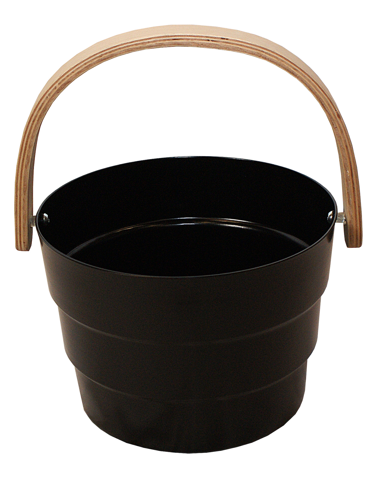 Nikkarien Sauna Aufgusseimer Pyörre 6 l Aluminium schwarz 688