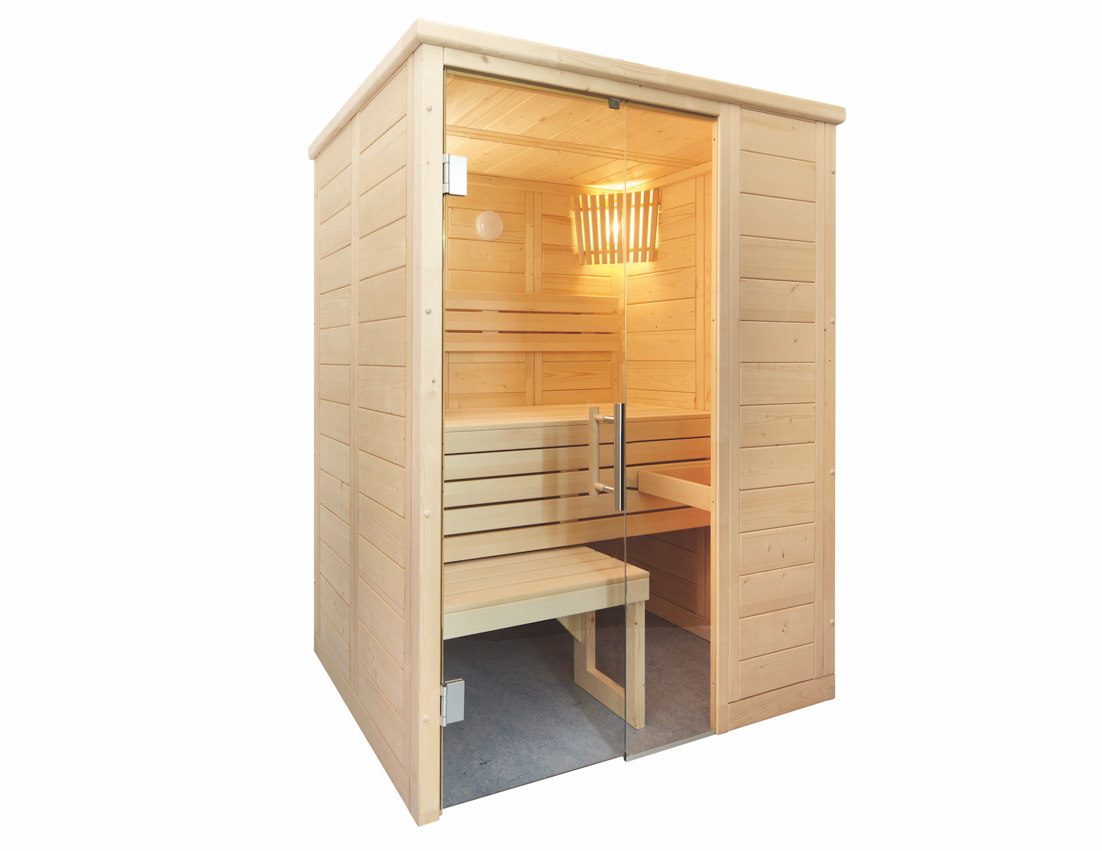 Harvia Alaska Mini Massivsauna aus Fichte Saunakabine ca. 160x110x204 cm