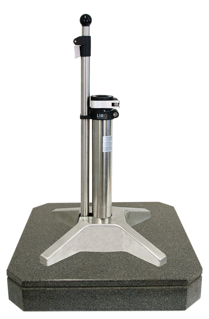 Liro Schirmständer Mini Plus 50 KE mit Schnellspannung Granit 51 x 51 cm dunkelgrau G50KE - 51- 06