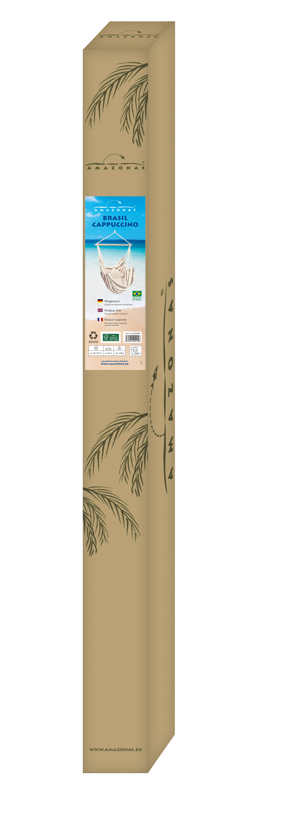 AMAZONAS XL Hängesessel Brasil Lemon mit Spreizstab Sitzfläche ca. 160 x 130 cm