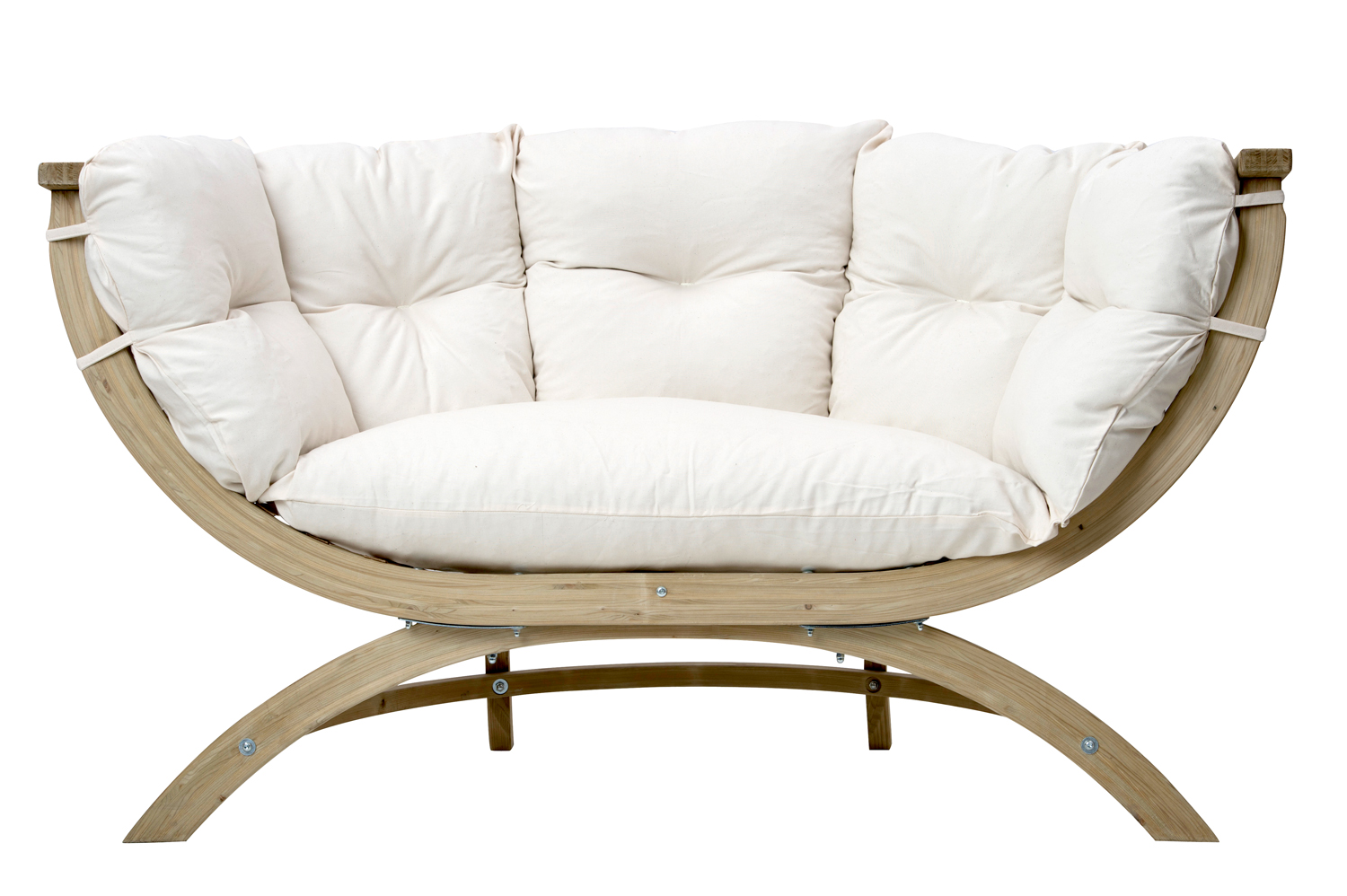 AMAZONAS Loungesofa Siena Due Natura inkl. Sitzkissen ca. 171,5 x 94 x 67 cm für Haus und Garten