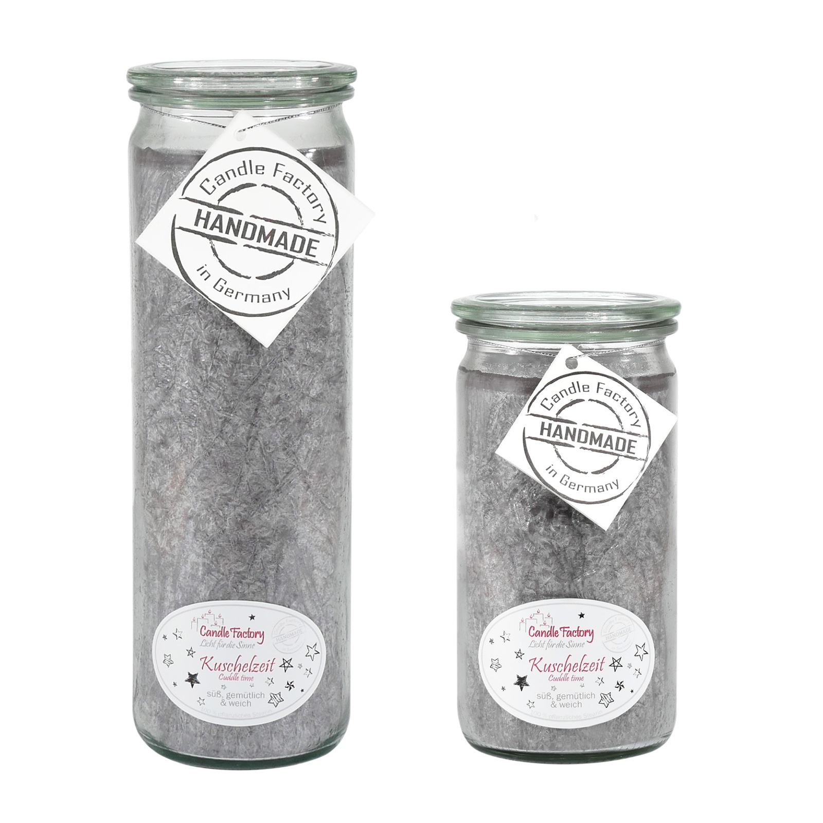 Candle Factory Kerzen-Set Kuschelzeit Big + Mini Jumbo Duftkerze Dekokerze