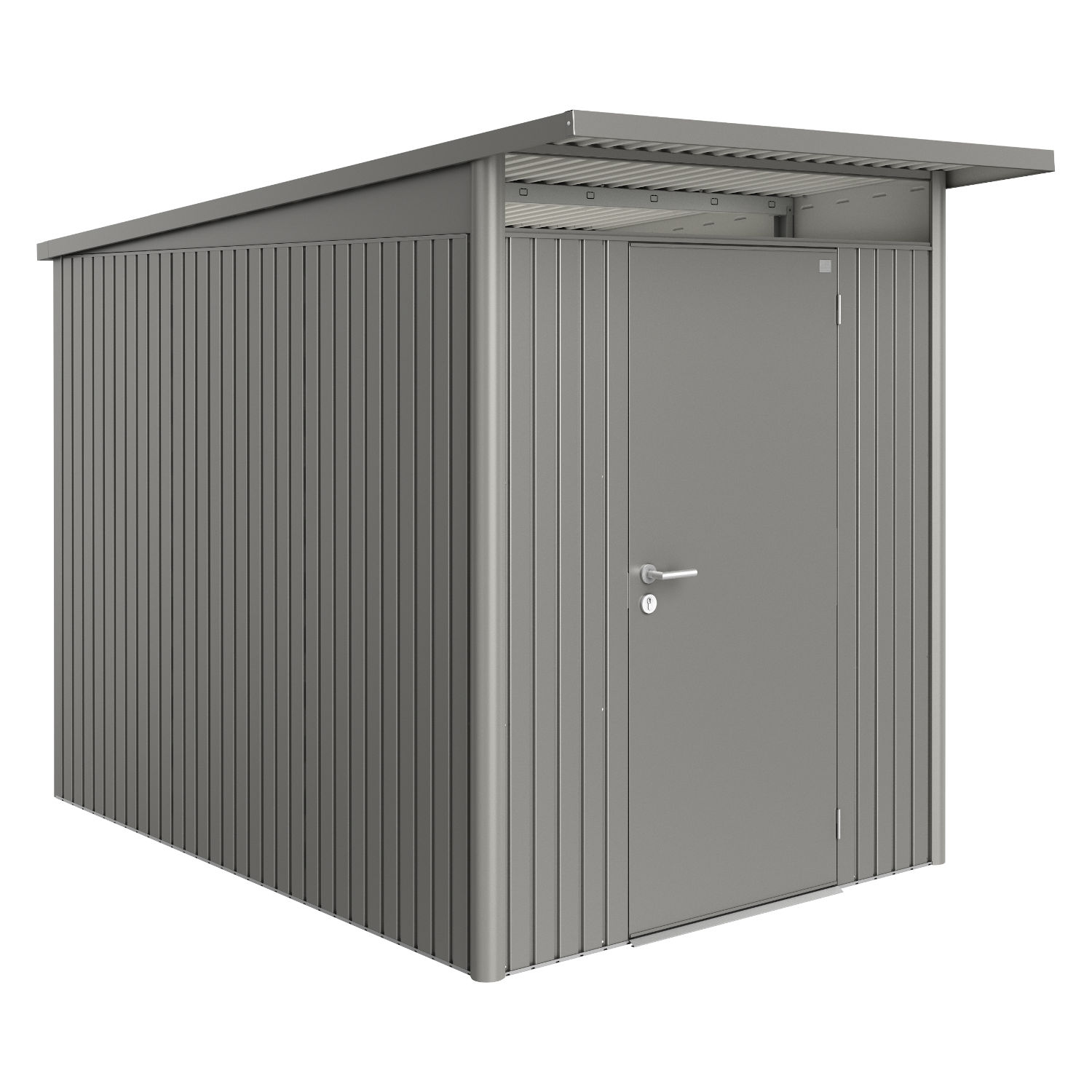 Biohort Gartenhaus AvantGarde® mit Standardtür quarzgrau-metallic 8 verschiedenen Größen Gerätehaus