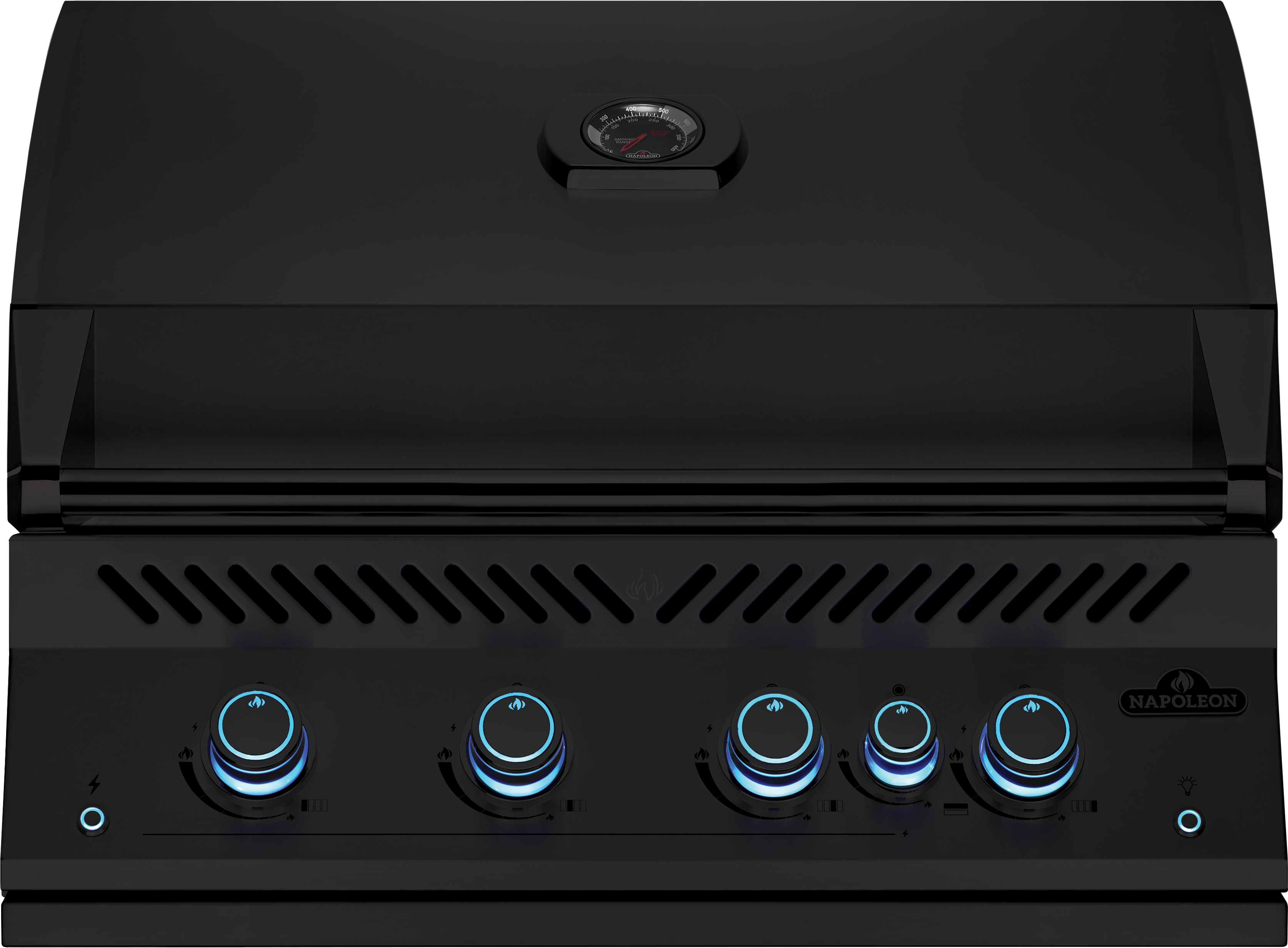 Napoleon BIG32 Einbau-Gasgrill 700-Series 32" Mattschwarz inkl. Drehspieß BIG32RBPMK-1-DE