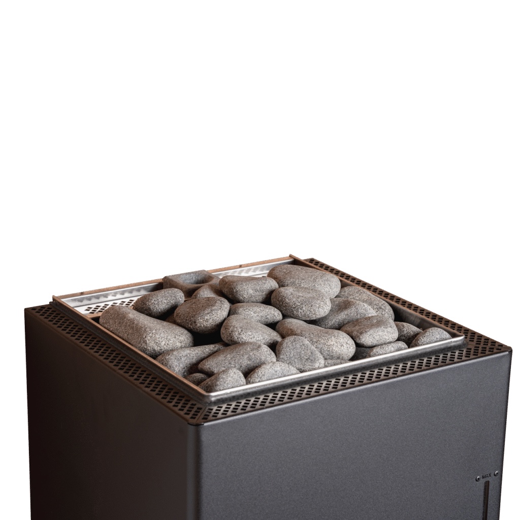 HUUM Core Wall Combi 4 Black Saunaofen 4,5 kW Combi Saunaofen Design Wandofen