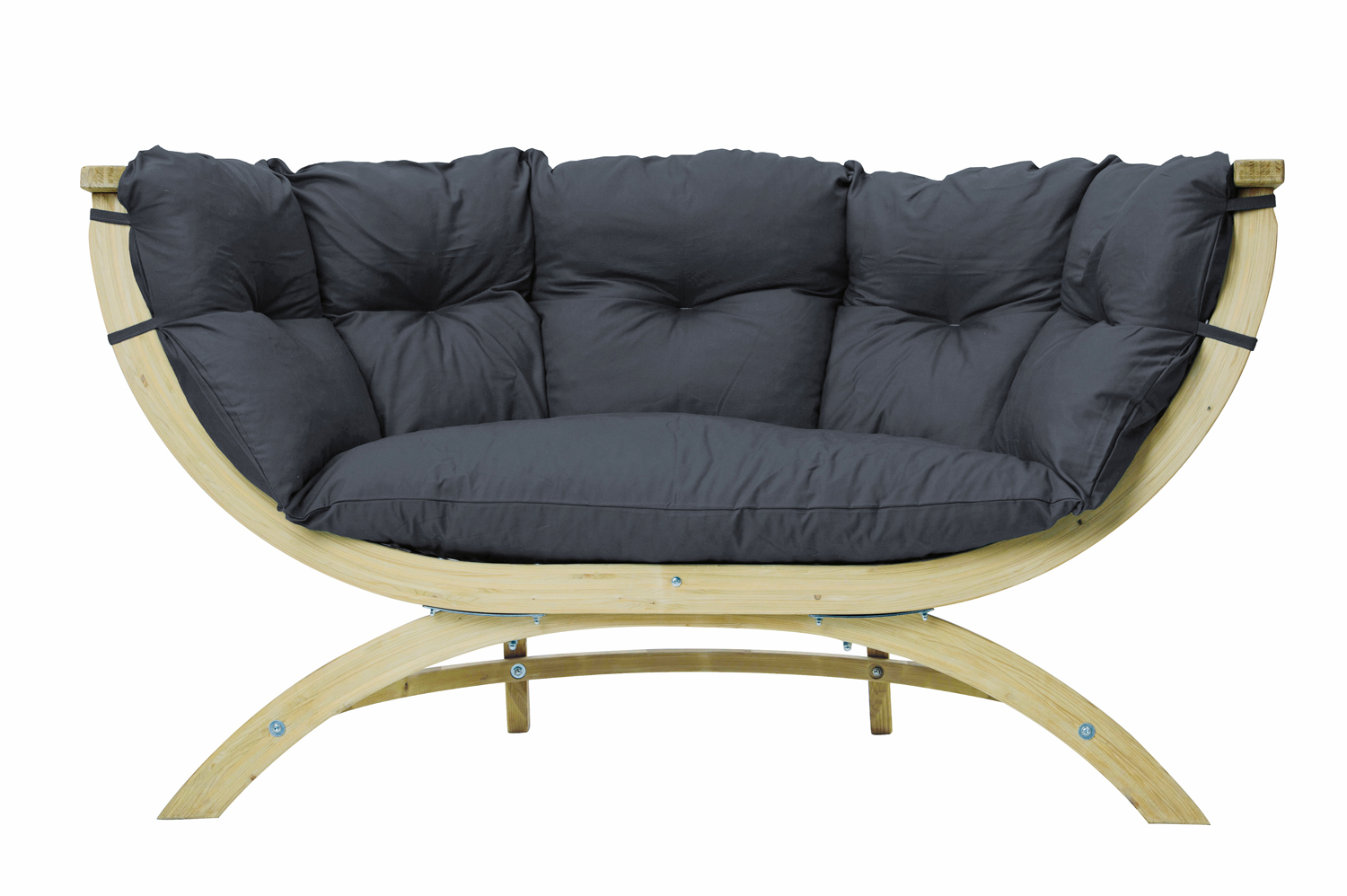 AMAZONAS Loungesofa Siena Due Anthracite inkl. Sitzkissen ca. 171,5 x 94 x 67cm für Haus und Garten