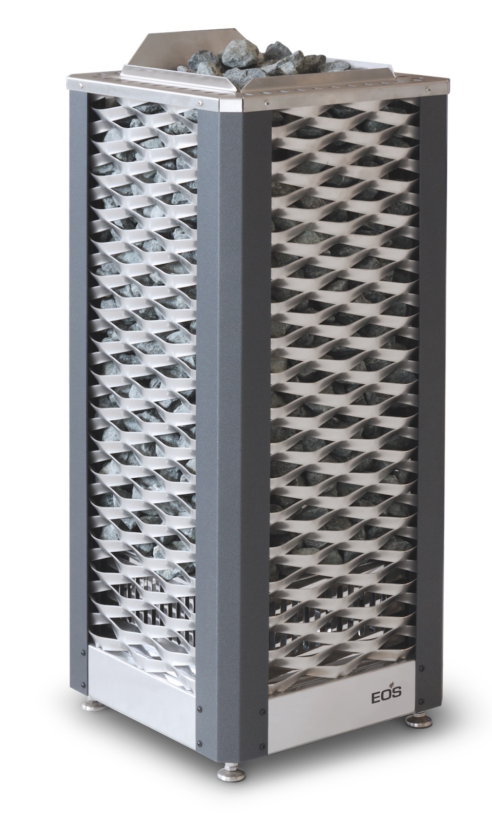 Eos Saunadome II 18 kW finnischer Saunaofen Premium Standofen Anthrazit