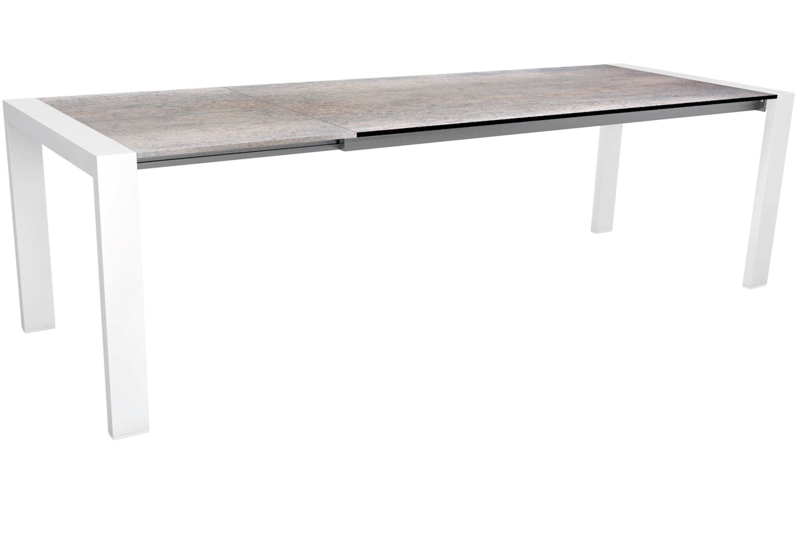 Stern Select Ausziehtisch Gartentisch Dining-Tisch Silverstar Smoky weiß 200x90cm