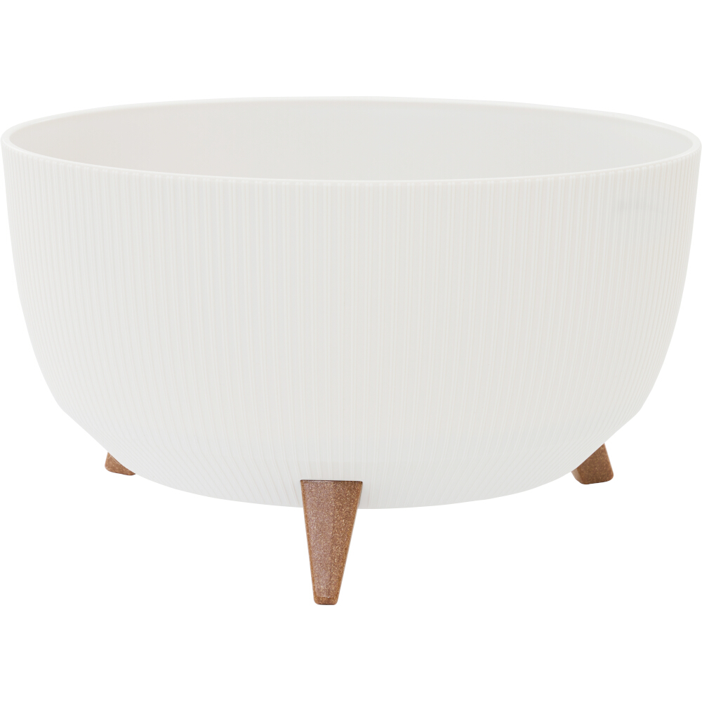 Siena Garden Pflanzgefäß OSLO STRIPE, Kunststoff auf Füßen mit Einsatz