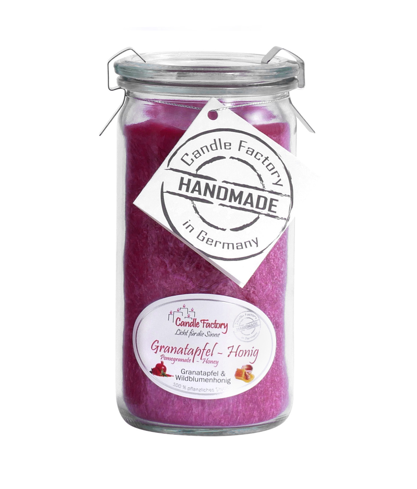 Candle Factory Mini Jumbo Granatapfel-Honig Duftkerze Dekokerze 307109