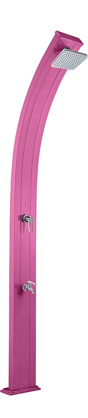 Formidra Spring Solardusche 30 Liter Gartendusche Außendusche Aluminium Pink