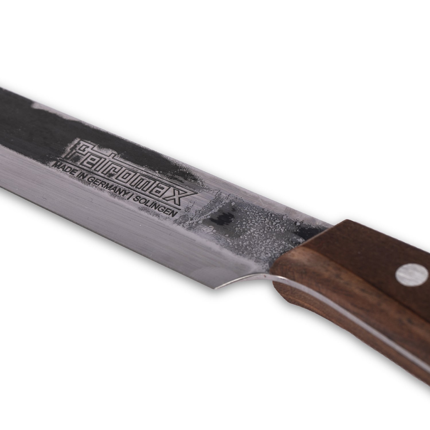 Petromax Tranchiermesser 24 cm Klinge aus rostfreiem Stahl mit Griff aus Walnussholz