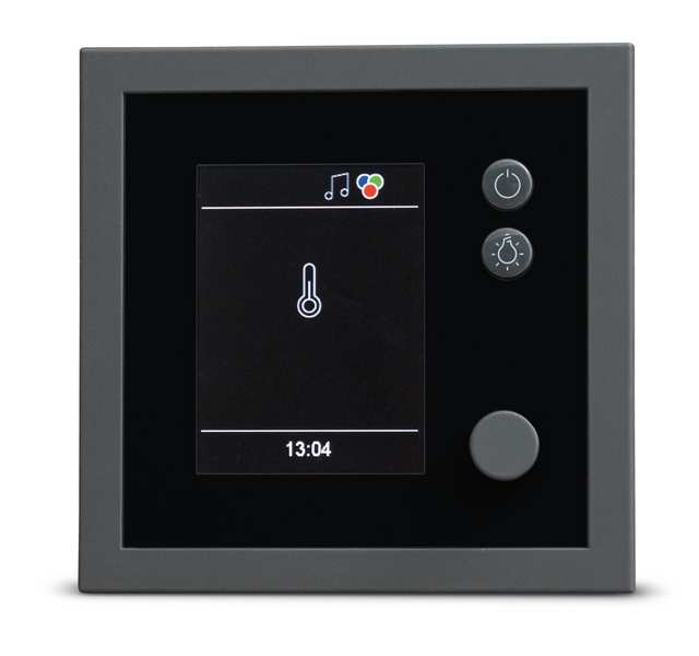 Eos EMOTEC H Saunasteuergerät finnisch und Bi O Saunasteuerung Schwarz