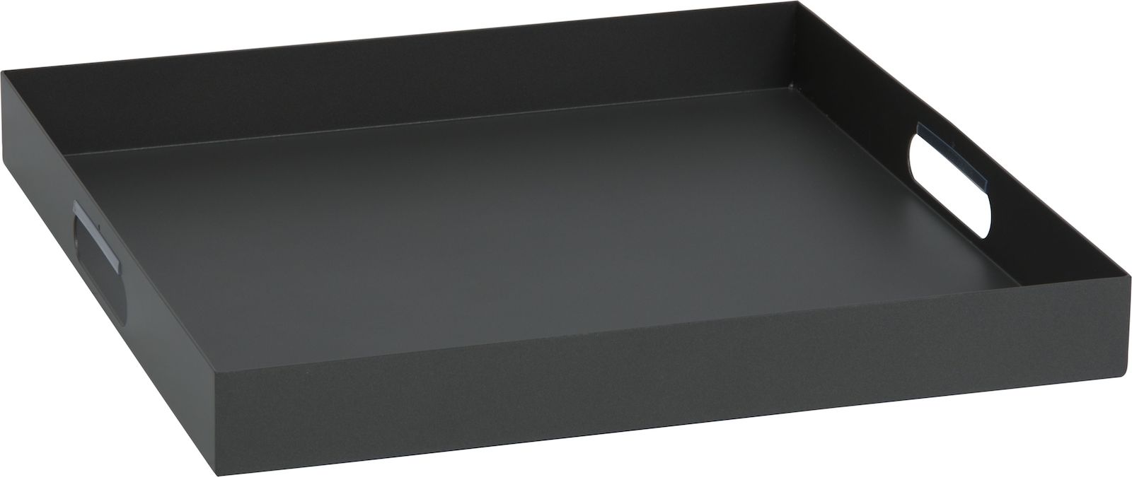 Stern Tablett Aluminium anthrazit 60x60 cm Serviertablett mit Rand