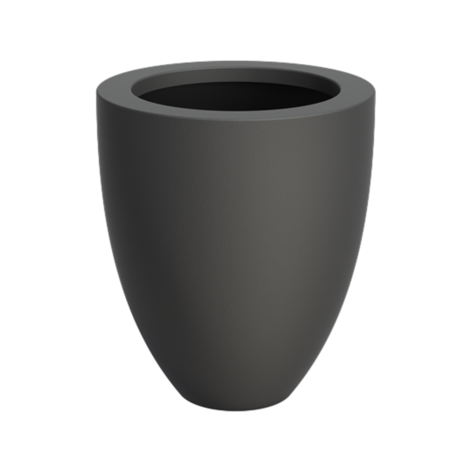 Adezz Canna Pflanzgefäß Fiberglas Pflanzkübel Blumenkübel 720x840 mm schwarz